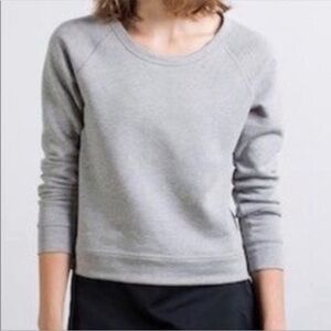 Everlane Gray Crewneck Sweatshirt gray size small long sleeve cotton
